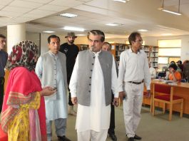 Islamabad (TNS) : Federal Minister Jamal Shah visits Aiwan-e-Quaid Building, Bagh-e-Shuhada site