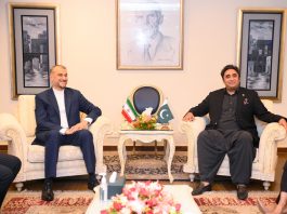 Islamabad(TNS): Tête-à-tête between Foreign Minister Bilawal Bhutto Zardari and Foreign Minister Hossein Amir Abdollahian held today at the Ministry of Foreign Affairs.