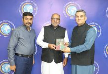 Islamabad(TNS) : Birmingham based IT Professional Mr. Nasar Hussain Bhatti, Head of Project Proventeq (limited) visited China Pakistan Study Centre at the Institute of Strategic Studies Islamabad