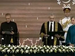 Islamabad (TNS): Justice Qazi Faiz Isa has taken oath as the Chief Justice of Pakistan.