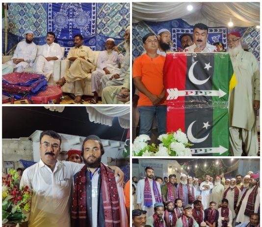 KARACHI (TNS): Under the direction of Chairman Mangho Peer Town Haji Nawaz Brohi, a joining program was held in Ghazigoth UC1 in which the elders and young boys of the area participated and the people of Jamaat-e-Islami joined the Pakistan Peoples Party on this occasion.