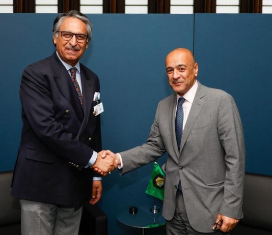 Islamabad(TNS): Meeting with Jasem Mohamed Al Budaiwi Secretary General of GCC on the sidelines of UNGA in New York