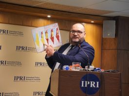 Islamabad(TNS) : Palestine looking for solution to its territorial dispute with Israel, Nader Alturk