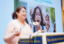 Islamabad(TNS): Conference on Ending Child Marriage, held in commemoration of international Girl Child Day.