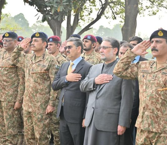 ISPR Rawalpindi (TNS): Namaz-e-Janaza of Lieutenant Colonel Muhammad Hassan Haider (age 42 years, resident of DHA-2, Islamabad) who embraced shahadat in general area of Tirah Valley, Khyber District was offered today at Chaklala Garrison, Rawalpindi.