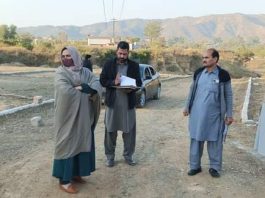 Haripur (TNS) Haripur On the notice of public complaints, on the special instructions of Deputy Commissioner Haripur, Additional Deputy Commissioner Finance and Planning Humira Mehmood along with Circle Patwari and Building Control Inspector TMA inspected the illegal housing society/plotting in Sarai Saleh.