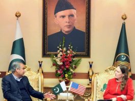 Lahore(TNS): US Consul General Ms. Kristin K. Hawkins called on Chief Minister Punjab Mohsin Naqvi at his office.