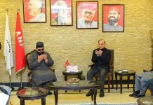 Charsada(TNS): PM visits Asfandyar Wali’s residence to condole over his wife’s demise