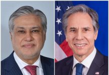 Islamabad(TNS): Telephone Call between the Foreign Minister of Pakistan and the U.S. Secretary of State