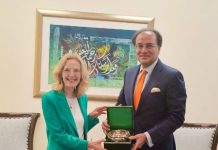 Islamabad(TNS): Ambassador of the Kingdom of the Netherlands meets with Finance Minister