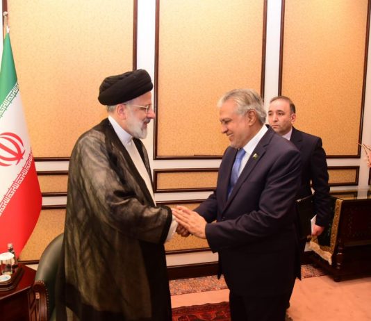 Islamabad(TNS): Foreign Minister Ishaq Dar today called on Iranian president Dr. Seyyed Ebrahim Raisi.
