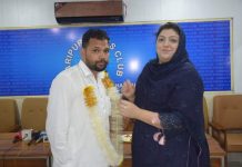 Haripur(TNS): PML-N Member National Assembly Dr. Shaista Khan Jadoon said that the role of journalist community of Haripur in the construction and development of the district is commendable.