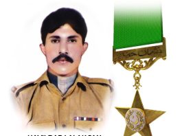 Islamabad(TNS): 25th Martyrdom Day of Havaldar Lalak Jan Shaheed Nishan Haider