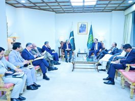 Islamabad(TNS): DPM and FM @MIshaqDar50 chaired a high-level meeting to holistically review preparations and arrangements for the upcoming official visit of Azerbaijan