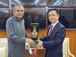 Islamabad(TNS): Pakistani Federal Interior Minister Mohsin Naqvi Meets Chinese Delegation Led by Minister Chen Mingyuo
