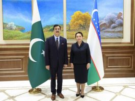 Tashkent (TNS) Senate chairman Gilani, Uzbek counterpart discuss strengthening inter-parliamentary cooperation