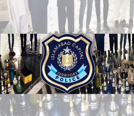 ISLAMABAD (TNS) Piyass International, a human rights organization, has praised Islamabad Police for taking action against a ‘sheesha cafe’ in F-7 Markaz – the posh area of the city