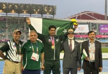 ISLAMABAD (TNS) Arshad Nadeem brings Pakistan gold medal in Asian Athletics Championship; President Zardari and Prime Minister Shehbaz Sharif congratulate
