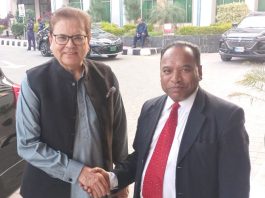 Islamabad (TNS) The President Diplomatic Correspondents Forum of Pakistan Asghar Ali Mubarak met with Ambassador Mr. Muhammad Sadiq Special Assistant to Prime Minister of the Islamic Republic of Pakistan / Minister of State and Pakistan’s Special Representative for Afghanistan in Islamabad