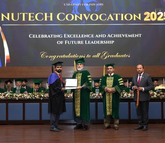 Islamabad (TNS) The National University of Technology (NUTECH) celebrated its 4th Convocation Ceremony at the University Campus