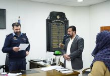 islamabad (TNS) DIG Headquarters meets family of martyred police officer According to the details