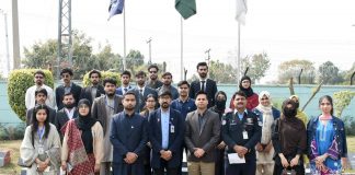 Islamabad (TNS) Delegation from the Pakistan Youth Parliament visits Safe City Islamabad