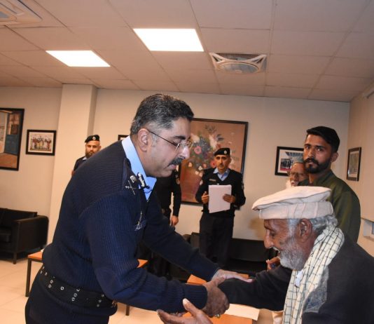 Islamabad (TNS) IGP holds open court to address public grievances Inspector General of Police (IGP) Islamabad Syed Ali Nasir Rizvi