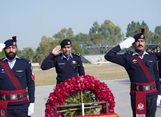 Islamabad (TNS) Funeral prayers of Constable Abdul Ghaffar offered at Police Lines Headquarters
