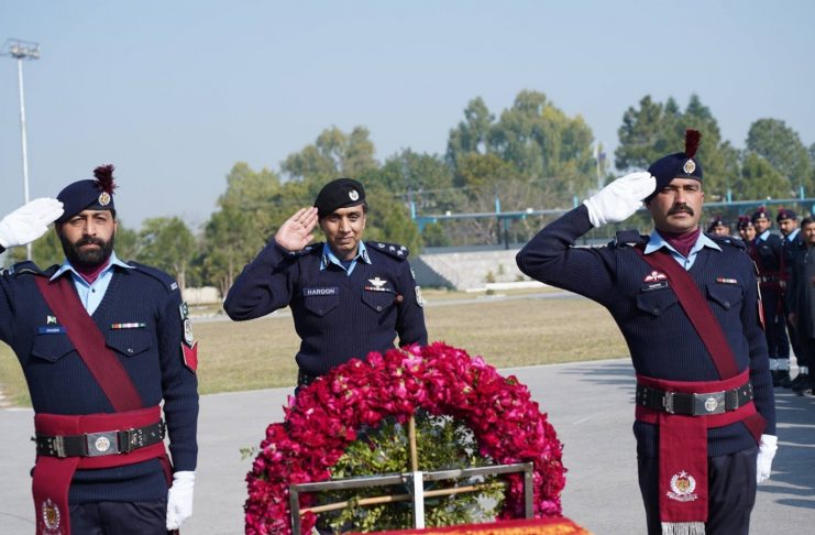 Islamabad (TNS) Funeral prayers of Constable Abdul Ghaffar offered at Police Lines Headquarters