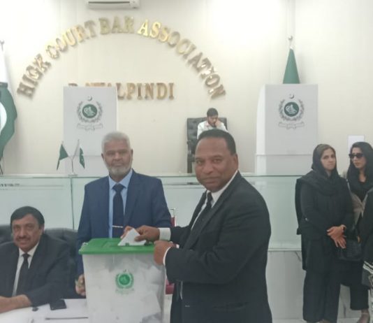 Rawalpindi (TNS) Rawalpindi High Court Bar Election Result, Saeed Yousuf Khan President; Qasim Mahmood Malik Secretary General elected