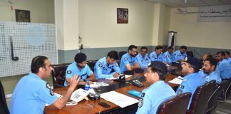 ISLAMABAD (TNS) SSP Investigations holds meeting with zonal SPs regarding the under investigation cases