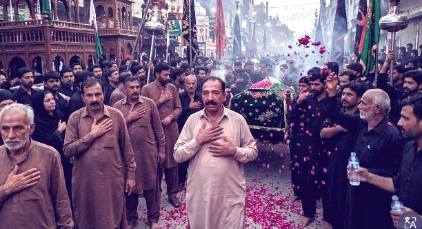 Gujranwala/Rasool Nagar (TNS) Muharram begins in Rasool Nagar, As soon as the moon of Muharram was sighted, mourning has officially begun in the historical town of Rasool Nagar in Gujranwala district in memory of the great sacrifices of the grandson of the Prophet, Sayyid al-Shuhada Hazrat Imam Hussain (AS) and his devoted companions.