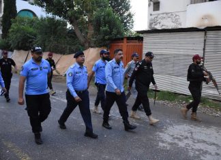 Islamabad (TNS) Muharram security measures intensify, IGP Islamabad and senior officers conduct field visits