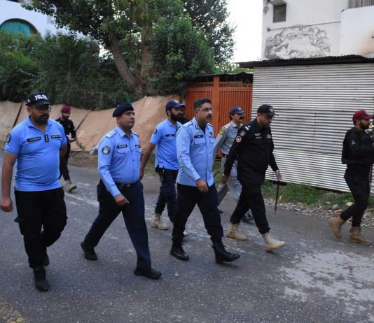 Islamabad (TNS) Muharram security measures intensify, IGP Islamabad and senior officers conduct field visits