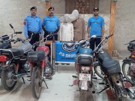 Islamabad (TNS) Two members of bike lifter gang arrested, stolen bikes recovered