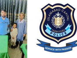 Islamabad (TNS) Police reunite missing children with his family