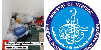 Islamabad (TNS) Unregistered Veterinary Medicines Manufacturing Factory Sealed, One Suspect Arrested