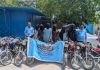 Islamabad (TNS) Shahzad Town police bust organized criminal gang, recover 10 bikes and valuables