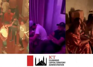 Islamabad (TNS) According to reports, alleged indecent parties, drug parties, and gatherings that encourage young people toward drug use continue despite the efforts of the Islamabad administration.