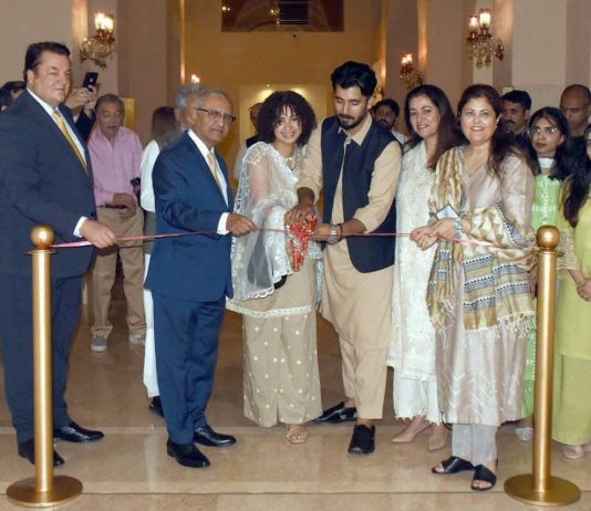 Islamabad (TNS) Ali Muzaffar unveils REENTRY, his first solo exhibition at Satrang Art Gallery, Serena Hotels Islamabad