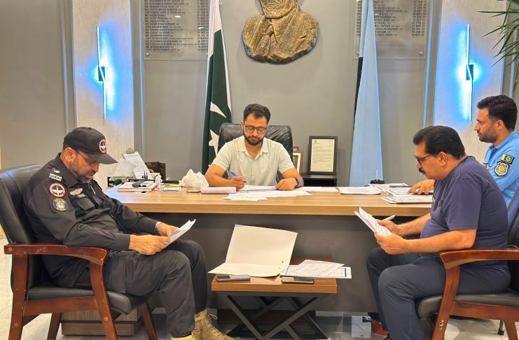Islamabad (TNS) SSP Operations Islamabad Qazi Ali Raza Chairs Key Crime Review Meeting with City and Saddar Zone Officers