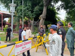 Islamabad (TNS) SSP Operations remains active, reviews Church security on Sunday