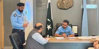 Islamabad (TNS) SSP Operations holds open court to resolve public grievances