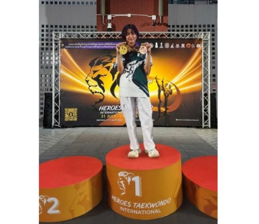 ISLAMABAD (TNS) Pakistan’s Saniya Nouman Khan Wins Gold and Bronze at 9th Heroes International Taekwondo Championship 2026, Pattaya City, Thailand ISLAMABAD, Pakistan | 2 August 2026