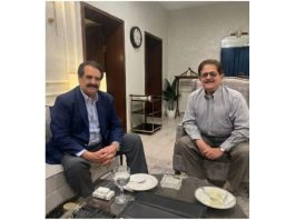 ISLAMABAD (TNS) Former chief of army staff Gen (retd) Raheel Sharif met social and public figure Sardar Shoaib Mumtaz Khan Khattar on Sunday, where matters of national importance were discussed.