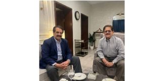 ISLAMABAD (TNS) Former chief of army staff Gen (retd) Raheel Sharif met social and public figure Sardar Shoaib Mumtaz Khan Khattar on Sunday, where matters of national importance were discussed.