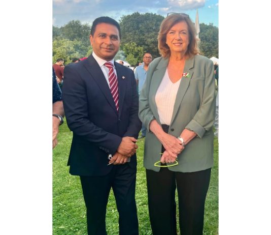 Mississauga (TNS) Pakistan Independence Day Celebrations in Mississauga, Mayor Carolyn Parrish Joins Special Ceremony Hosted by Rana Muhammad Tanveer