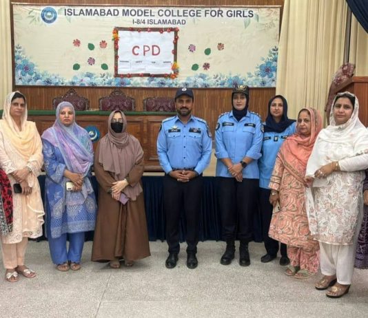 Islamabad (TNS) Police Holds Women’s Personal Safety Awareness Seminar at Islamabad Model School for Girls