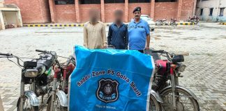 Islamabad (TNS) Wanted members of bike lifter gangs arrested