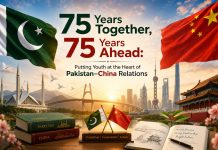 ISLAMABAD (TNS) 75 Years Together, 75 Years Ahead: Putting Youth at the Heart of Pakistan–China Relations